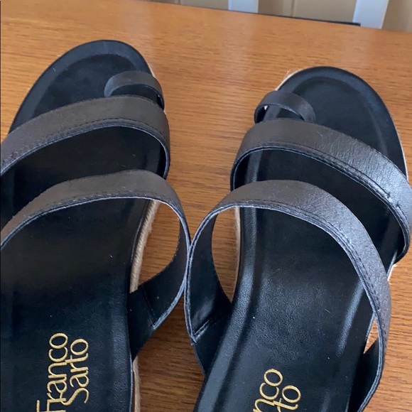 Franco Sarto black leather sandals - Picture 5 of 5